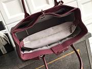 Kitlife Chanel Cerf Large Tote Bag Burgundy Silver Hardware 24x36x14cm - 4