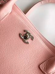 Kitlife Chanel Cerf Large Tote Bag Pink Silver Hardware 24x36x14cm  - 6
