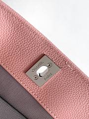 Kitlife Chanel Cerf Large Tote Bag Pink Silver Hardware 24x36x14cm  - 5
