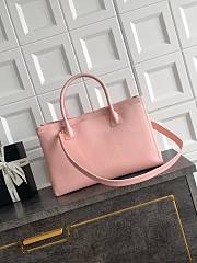 Kitlife Chanel Cerf Large Tote Bag Pink Silver Hardware 24x36x14cm  - 4
