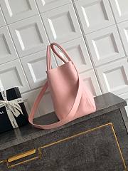 Kitlife Chanel Cerf Large Tote Bag Pink Silver Hardware 24x36x14cm  - 3