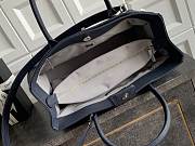Kitlife Chanel Cerf Large Tote Bag Dark Blue Silver Hardware 24x36x14cm - 4