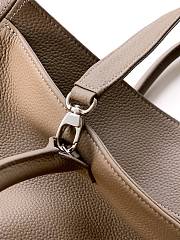 Kitlife Chanel Cerf Large Tote Bag Gray Silver Hardware 24x36x14cm - 4