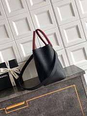 Kitlife Chanel Cerf Large Tote Bag Black & Red Silver Hardware 24x36x14cm - 5
