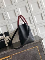 Kitlife Chanel Cerf Large Tote Bag Black & Red Gold Hardware 24x36x14cm - 2