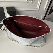 Kitlife Chanel Large Shopping Bag White Lambskin & Gold-Tone Metal AS6241 29x40x9cm - 5