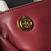 Kitlife Chanel Large Shopping Bag Burgundy Lambskin & Gold-Tone Metal AS6241 29x40x9cm - 6
