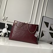 Kitlife Chanel Large Shopping Bag Burgundy Lambskin & Gold-Tone Metal AS6241 29x40x9cm - 2