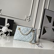Kitlife Chanel Small Shopping Bag White Lambskin & Gold-Tone Metal AS6248 16x25x7.5cm - 1