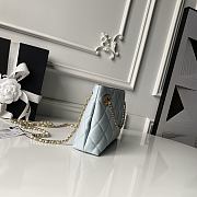 Kitlife Chanel Small Shopping Bag White Lambskin & Gold-Tone Metal AS6248 16x25x7.5cm - 2