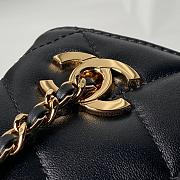 Kitlife Chanel Small Shopping Bag Black Lambskin & Gold-Tone Metal AS6248 16x25x7.5cm  - 6