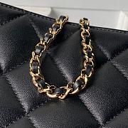 Kitlife Chanel Small Shopping Bag Black Lambskin & Gold-Tone Metal AS6248 16x25x7.5cm  - 3