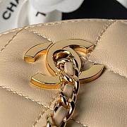Kitlife Chanel Small Shopping Bag Beige Lambskin & Gold-Tone Metal AS6248 16x25x7.5cm  - 6