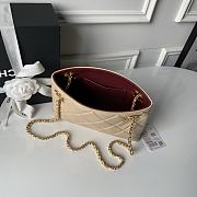 Kitlife Chanel Small Shopping Bag Beige Lambskin & Gold-Tone Metal AS6248 16x25x7.5cm  - 5
