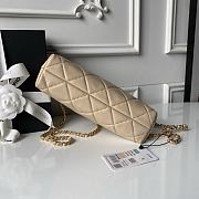 Kitlife Chanel Small Shopping Bag Beige Lambskin & Gold-Tone Metal AS6248 16x25x7.5cm  - 4
