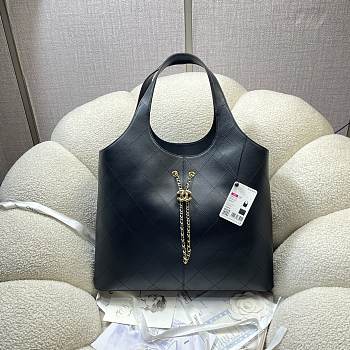 Kitlife Chanel Large Shopping Bag Black Calfskin 58x41x14cm