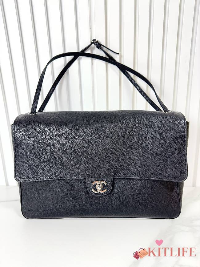Kitlife Chanel Maxi Flap Bag Black AS6233 26x38.5x11cm - 1