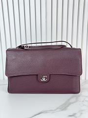Kitlife Chanel Maxi Flap Bag Burgundy AS6233 26x38.5x11cm - 1