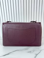Kitlife Chanel Maxi Flap Bag Burgundy AS6233 26x38.5x11cm - 4