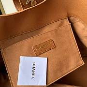 Kitlife Chanel Maxi Shopping Bag Brown Grain-effect calfskin & Gold-plated metal  AS6095 33x54x15cm - 3