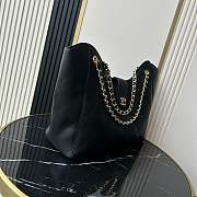 Kitlife Chanel Maxi Shopping Bag Black Grain-effect calfskin & Gold-plated metal AS6095 33x54x15cm - 6