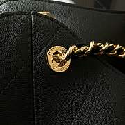 Kitlife Chanel Maxi Shopping Bag Black Grain-effect calfskin & Gold-plated metal AS6095 33x54x15cm - 4
