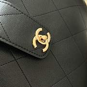 Kitlife Chanel Maxi Shopping Bag Black Grain-effect calfskin & Gold-plated metal AS6095 33x54x15cm - 2
