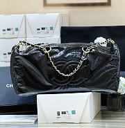 Kitlife Chanel Black Patent Vinyl Rock and Chain Bag 47x27x16cm - 1