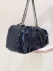 Kitlife Chanel Black Patent Vinyl Rock and Chain Bag 47x27x16cm - 6