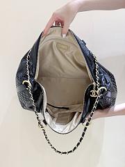Kitlife Chanel Black Patent Vinyl Rock and Chain Bag 47x27x16cm - 5