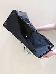 Kitlife Chanel Black Patent Vinyl Rock and Chain Bag 47x27x16cm - 2