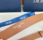 Kitlife Dior Médaillon Belt Brown Smooth Calfskin Gold Hardware 25mm - 5