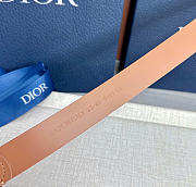 Kitlife Dior Médaillon Belt Brown Smooth Calfskin Silver Hardware 25mm  - 4