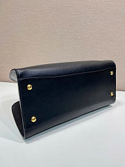 Kitlife Prada Large Leather Tote Bag Black 1BG571 38x24.5x18cm - 6