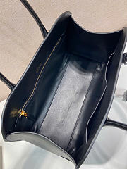 Kitlife Prada Large Leather Tote Bag Black 1BG571 38x24.5x18cm - 3