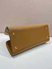Kitlife Prada Large Leather Tote Bag Caramel 1BG571 38x24.5x18cm  - 5