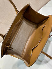 Kitlife Prada Large Leather Tote Bag Caramel 1BG571 38x24.5x18cm  - 3