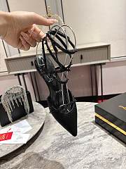 Kitlife Christian Louboutin Bombina Spikes Slingback Flats Black  - 6