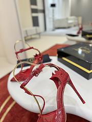 Kitlife Christian Louboutin Women’s Teetiag 100mm Heels Red - 6