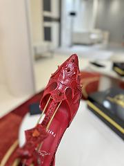 Kitlife Christian Louboutin Women’s Teetiag 100mm Heels Red - 5