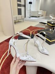 Kitlife Christian Louboutin Women’s Teetiag 100mm Heels White - 6