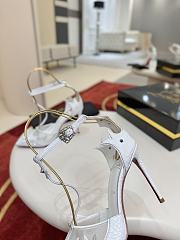 Kitlife Christian Louboutin Women’s Teetiag 100mm Heels White - 4