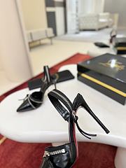 Kitlife Christian Louboutin Women’s 100mm Slingy Zip Leather Pumps Black - 2