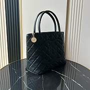 Kitlife Chanel Caviar Quilted Medallion Tote Black 30x14x24cm - 5