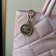 Kitlife Chanel Caviar Quilted Medallion Tote Pink 30x14x24cm - 2