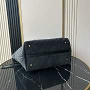 Kitlife Chanel Black Denim Shopping Bag 31x28x17cm - 4