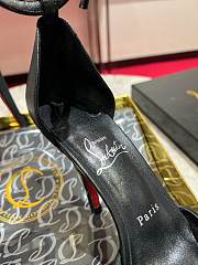 Kitlife Christian Louboutin Black Leather Uptown Ankle Wrap 100 Pumps - 5
