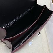 Kitlife Hermes Constance 24cm Box Leather 57 Bordeaux Burgundy Bag Silver Buckle - 4