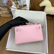 Kitlife Hermes Kelly Mini Bag Light Pink Epsom Leather Gold Buckle 22cm - 2