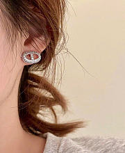 Kitlife Hermes Pig Nose Diamond Earrings in Silver / Gold - 4